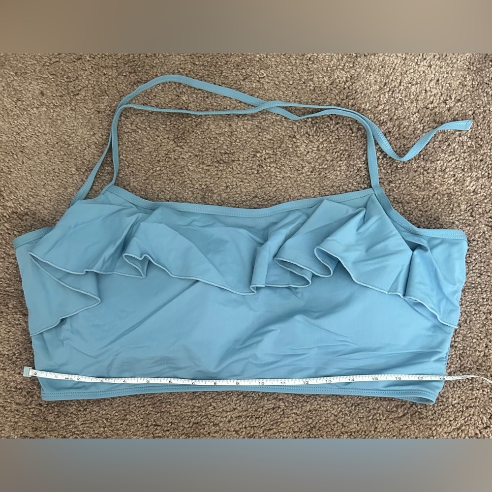 SHEIN Light Blue Swim Top